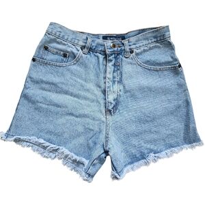 Vintage Bluenotes Light Blue Frayed Jean Shorts